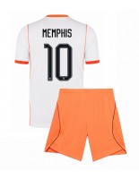 Alankomaat Memphis Depay #10 Vieraspaita Lasten MM-kisat 2026 Lyhythihainen (+ shortsit)